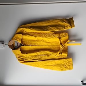 Mango Bright Cotton Tie Jacket